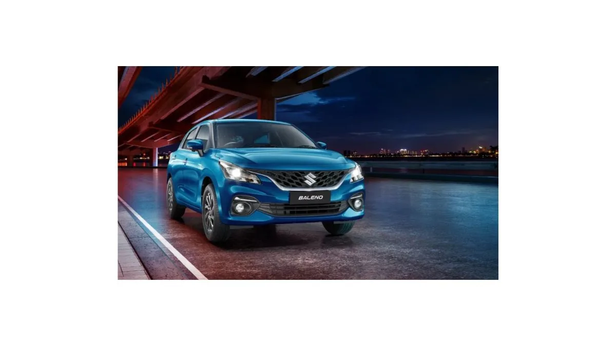 Maruti Baleno CNG 2026 model front view with 30.61 km/kg mileage and price details in India
