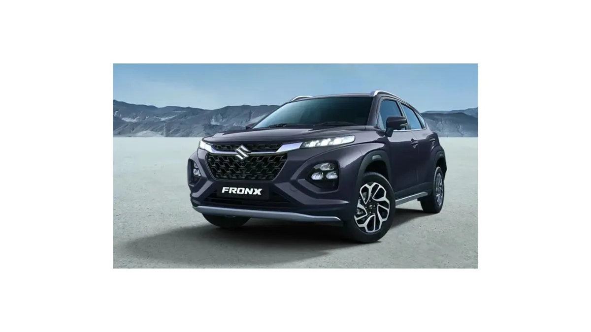 Maruti Suzuki Fronx Hybrid 2026 front view with hybrid badge