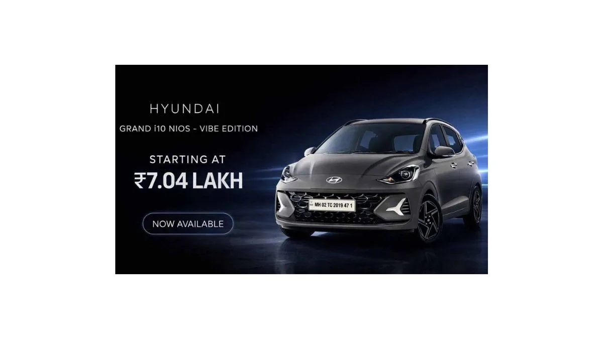 Hyundai Grand i10 Nios Vibe Edition 2026 model with dashcam and premium interior design